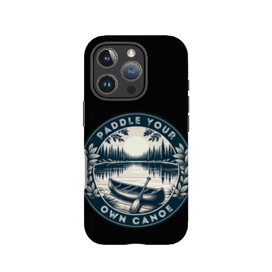 Solo Canoe Journey Lake IPhone Cases
