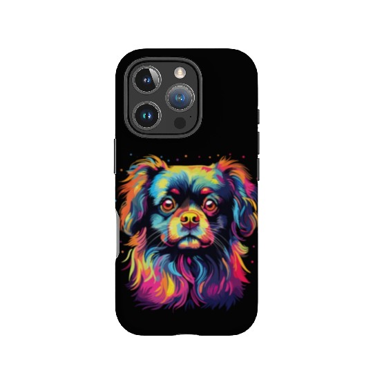 Watercolor Colorful Tibetan Spaniel IPhone Cases