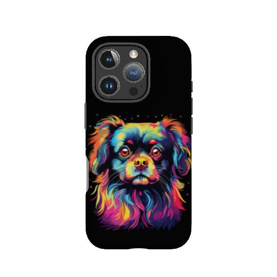 Watercolor Colorful Tibetan Spaniel IPhone Cases