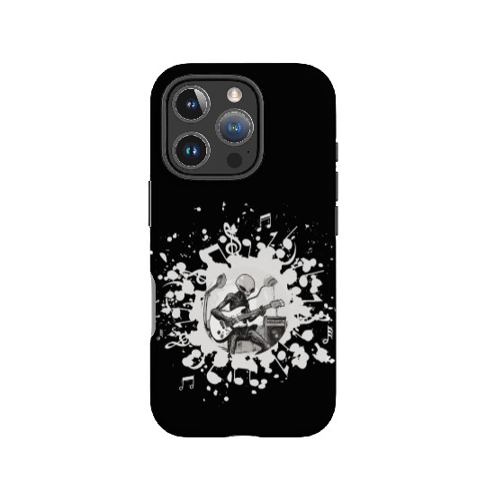 Alien Playing Guitar IPhone Cases