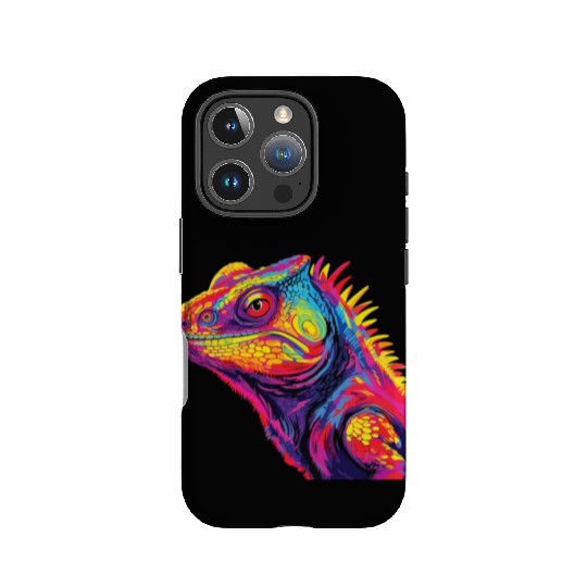 Watercolor Colorful Chameleon Colorful Animals IPhone Cases