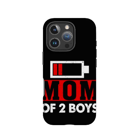 Mom of 2 Boys Mom and Son Matching Mom Gifts IPhone Cases