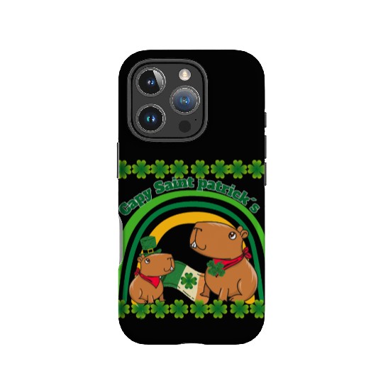 Capybara saint Patrick´s day IPhone Cases