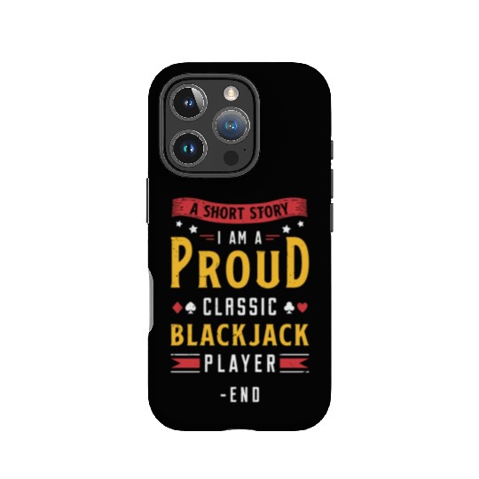 Classic Blackjack A Short Story I Am A Card Player IPhone Cases