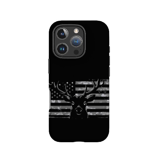 Patriotic deer camouflage 4th of july IPhone Cases