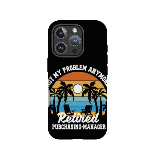 Retirement gift idea Retired Purchasing manager IPhone Cases