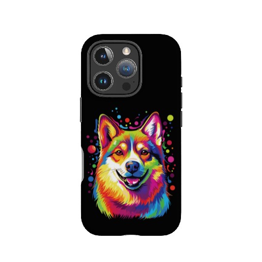Watercolor Colorful Shiba Inu IPhone Cases