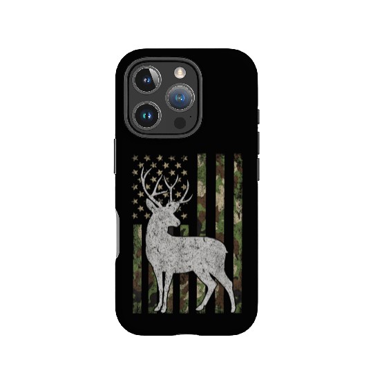 Camo USA Flag Deer Elk IPhone Cases