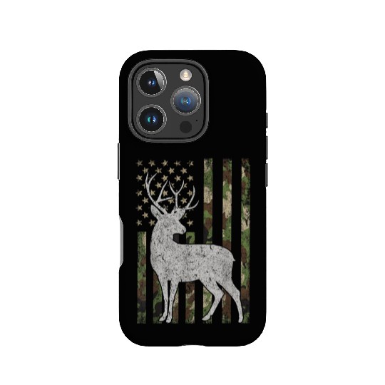 Camo USA Flag Deer Elk IPhone Cases