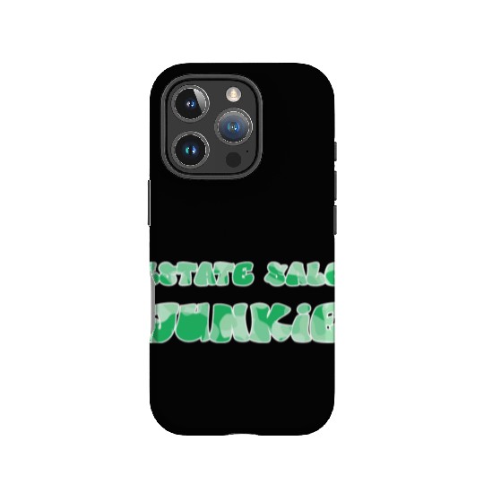 Estate Sale Junkie green camo IPhone Cases