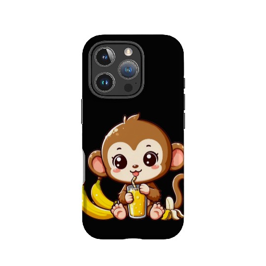 Monkey Business: Banana Juice Break IPhone Cases