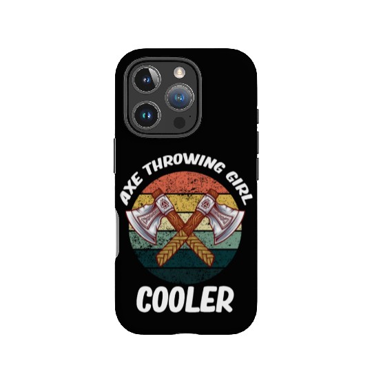 Axe Throwing Girl Cooler Chainsaw Bushcraft IPhone Cases