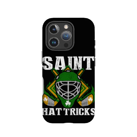 Saint Hattricks Hockey St Patricks Day IPhone Cases