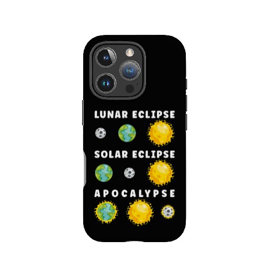 Funny Lunar Solar Eclipse Apocalypse Astronomy IPhone Cases