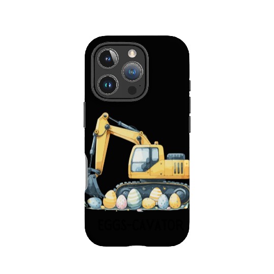 Easter Eggs-Cavator, Funny Boys Excavator, IPhone Cases