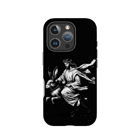 Jesus Riding the Easter Bunny IPhone Cases