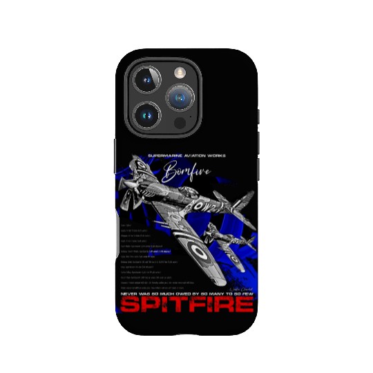 Spitfire Vintage English WW2 Fighter Aircraft IPhone Cases