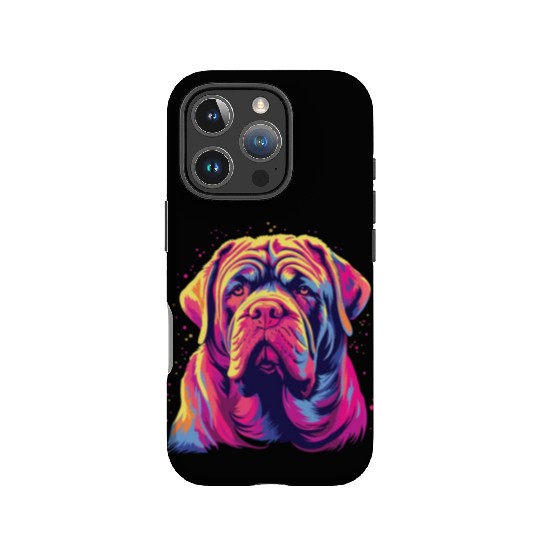 Watercolor Colorful Neapolitan Mastiff IPhone Cases