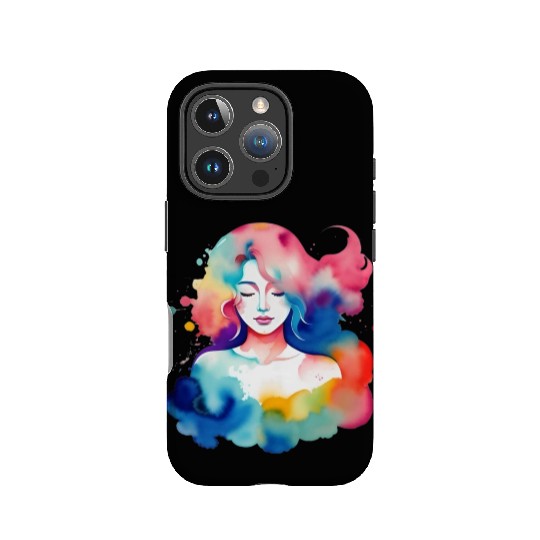 Color splash zodiac: Virgo IPhone Cases