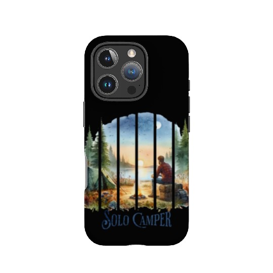Camping Alone Solo Camper IPhone Cases