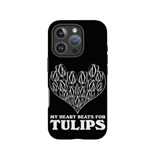 Tulips Heart Garden Tulip Flowers IPhone Cases