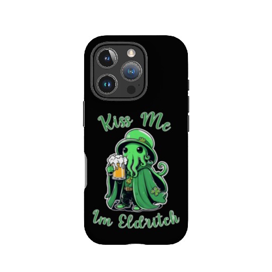 Kiss Me I'm Eldritch - St. Paddy's Day Cthulhu IPhone Cases