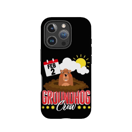 Groundhog IPhone Cases, Groundhog Crew Predicting Spring