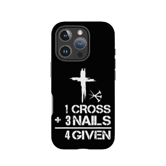 1 Cross 3 Nails Forgiven Christian Easter IPhone Cases