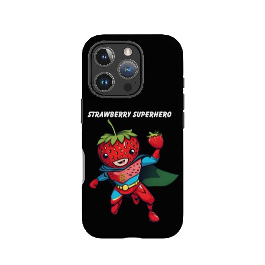 Strawberry Superhero IPhone Cases