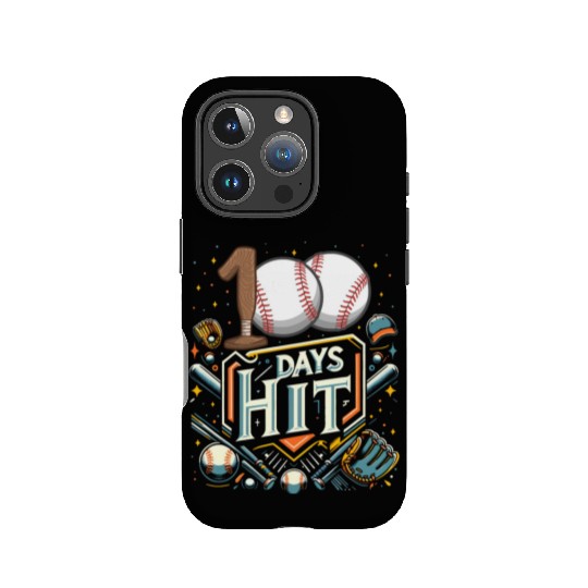 School IPhone Cases, 100 Days Hit Baseball Bat And