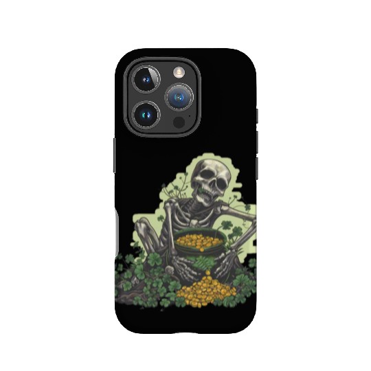 St Patricks Skeleton Pot of Gold IPhone Cases