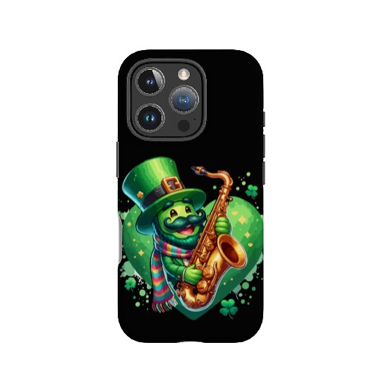saint patricks day heart jazz music IPhone Cases