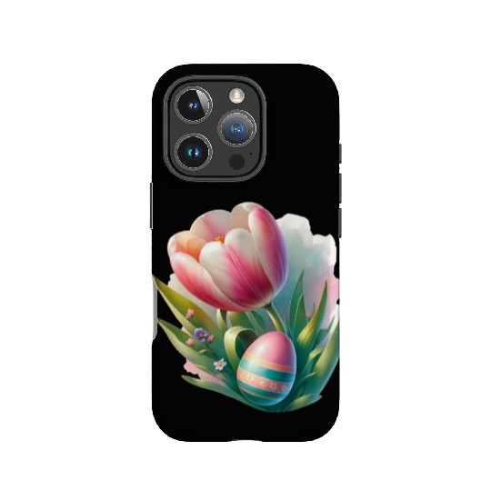 Spring Colorful Tulip With Easter Egg IPhone Cases