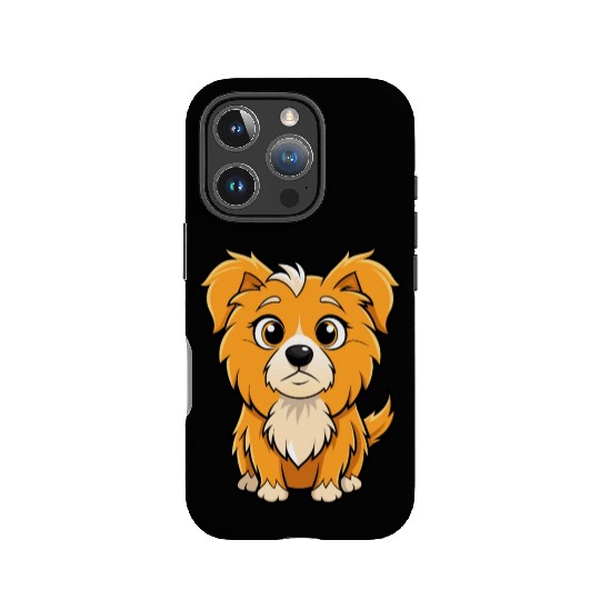 Curious Tibetan Spaniel Digital Art IPhone Cases