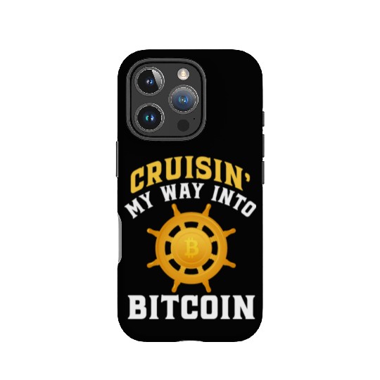 Cruisin My Way Into Bitcoin IPhone Cases