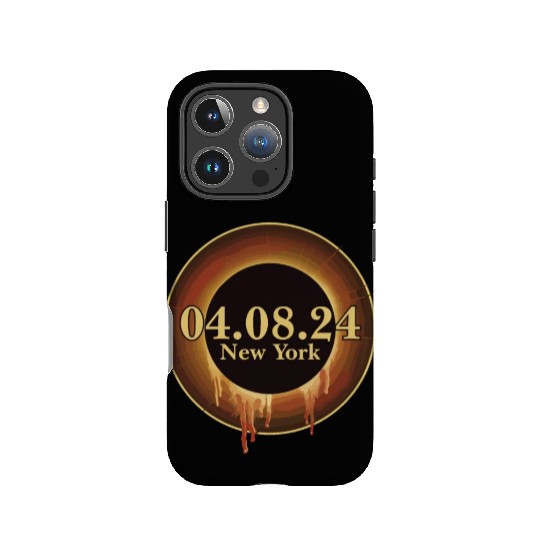 Total Solar Eclipse Path of Totality New York IPhone Cases