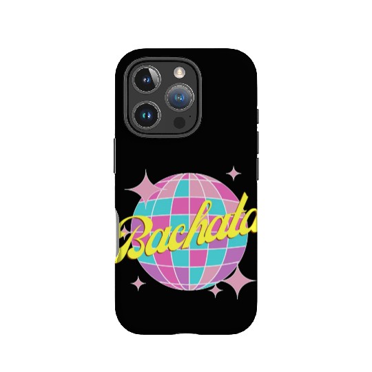 Bachata dance neon color disco ball IPhone Cases