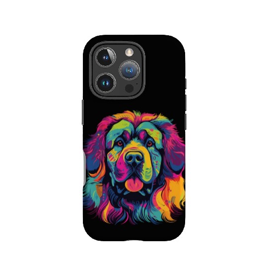 Watercolor Colorful Tibetan Mastiff IPhone Cases