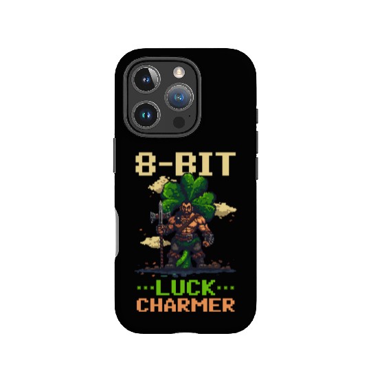 St. Patricks Day Gaming 8-Bit Luck Charmer IPhone Cases