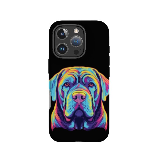 Watercolor Colorful Neapolitan Mastiff IPhone Cases