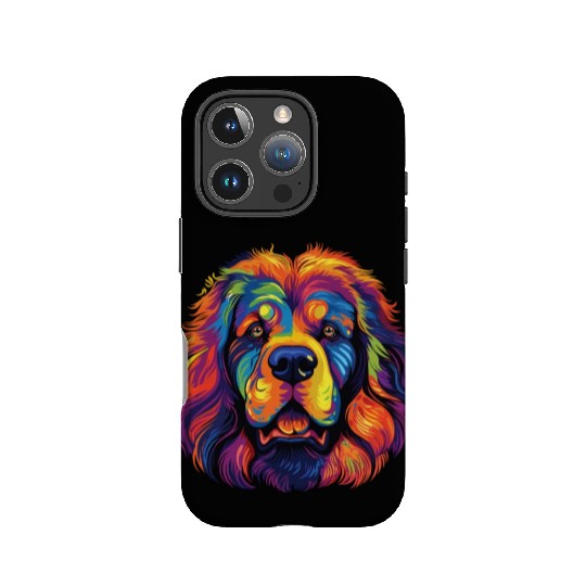 Watercolor Colorful Tibetan Mastiff IPhone Cases