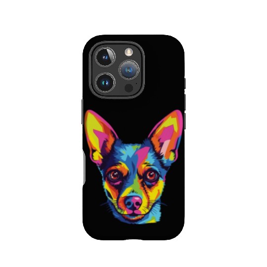 Watercolor Colorful American Toy Terrier IPhone Cases