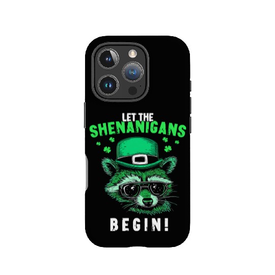Let The Shenanigans Begin! Irish Raccoon IPhone Cases