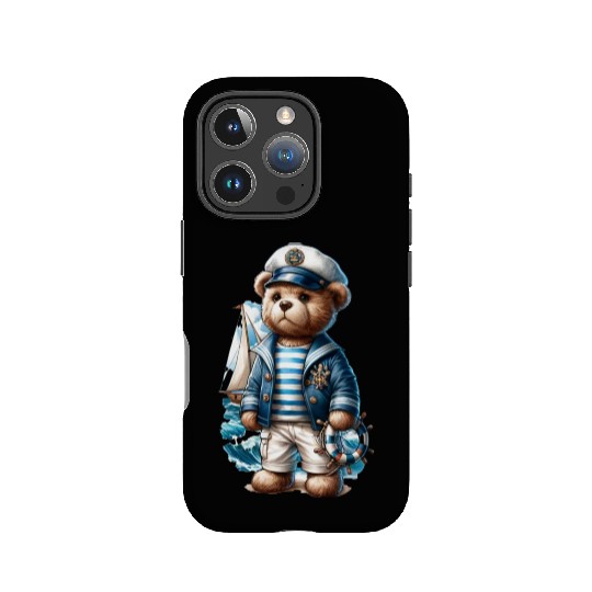 Adventurous Teddy Bear Sailing IPhone Cases