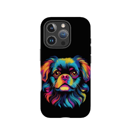 Watercolor Colorful Tibetan Spaniel IPhone Cases