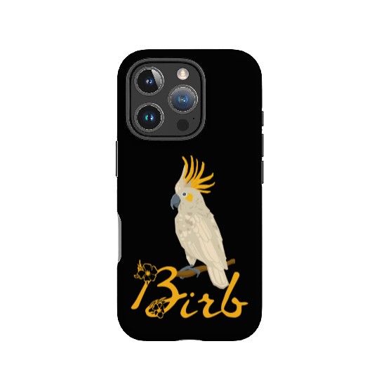 Birb Meme IPhone Cases Yellow Cockatiel Bird