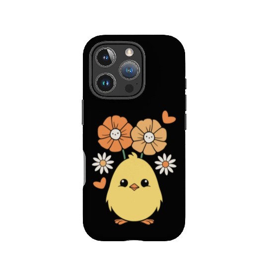 Chick Chicken Spring Flowers Summer Easter Garden IPhone Cases