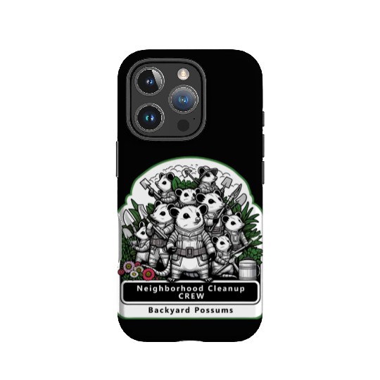 Backyard Possums Cleanup Crew Eco Warriors IPhone Cases