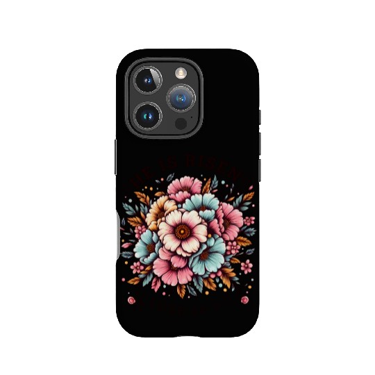 He is Risen Floral Easter Christian Duo IPhone Cases