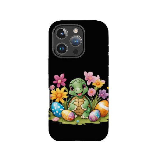 Easter Turtle Delight: Colorful & Cute Design IPhone Cases